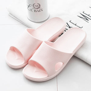 2020 New Slippers Women Summer Thick Bottom Indoor Home Couples Home Bathroom Non-slip Soft Ins Tide To Wear Cool Slippers