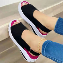 Load image into Gallery viewer, Shoes Women Platform Sandals 2021 Velcro Stretch Fabric Summer Women&#39;s Comfort Walking Ladies Sandalias Female Casual Footwear