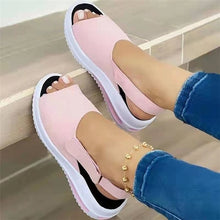 Load image into Gallery viewer, Shoes Women Platform Sandals 2021 Velcro Stretch Fabric Summer Women&#39;s Comfort Walking Ladies Sandalias Female Casual Footwear