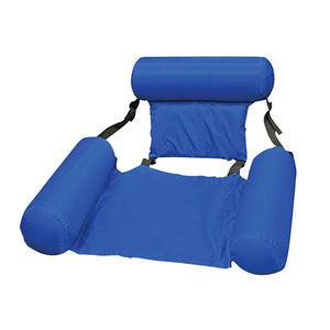 Inflatable Foldable Floating Row Backrest Air Mattresses Bed Beach Swimming Pool Water Sports Lounger float Chair Hammock Mat