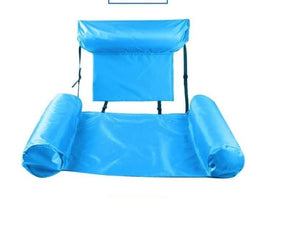 Inflatable Foldable Floating Row Backrest Air Mattresses Bed Beach Swimming Pool Water Sports Lounger float Chair Hammock Mat