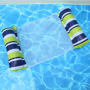 Inflatable Foldable Floating Row Backrest Air Mattresses Bed Beach Swimming Pool Water Sports Lounger float Chair Hammock Mat