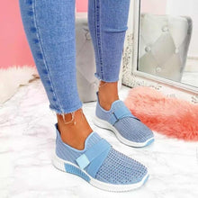 Load image into Gallery viewer, Women Casual Shoes Spring Crystal Solid Female Mesh Sneakers Casual Flat Shoes Women Flats Ladies Sport Shoes White